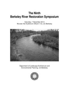 Earth / Water streams / Rivers / San Francisco Bay / Riparian / Stream restoration / Large woody debris / Napa River / Wetland / Water / Environment / Hydrology
