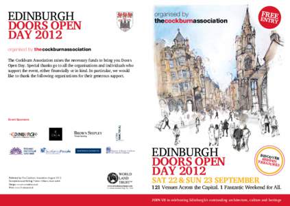 THE NEW TOWN  EDINBURGH DOORS OPEN DAY 2012