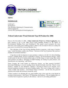 Microsoft Word - Triton-Building-Green Top 10 Press Release.doc