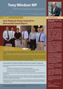 Tony Windsor MP The New England Independent Oﬃcial Newsletter of the Independent Federal Member for New England Tony Windsor MP  June 2007