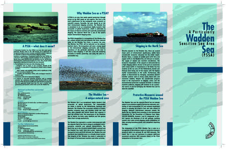 Why Wadden Sea as a PSSA? A PSSA is an area that needs special protection through action by the IMO based on two aspects. The first is the area’s significance for key ecological, socio-economic or scientific reasons. S