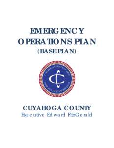 EMERGENCY OPERATIONS PLAN (BASE PLAN) CUYAHOGA COUNTY