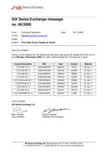 International Securities Identification Number / Finance / Financial system / Financial economics / SIX Swiss Exchange