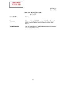 APPROVED JUNE 4, 2013 Item #IV-11 June 4, 2013 MINUTES – BOARD MEETING April 2, 2013