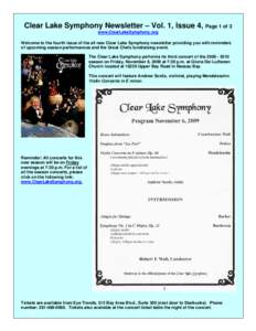 Microsoft Word - Clear Lake Symphony Newsletter Vol1_Issue4 r0.doc