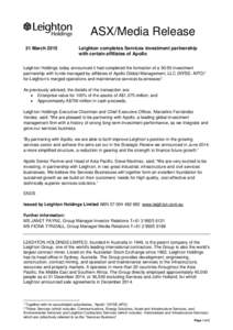 Apollo Group / Apollo / Leighton / 2nd millennium / Economic history / Drexel Burnham Lambert / Leighton Holdings / Apollo Global Management