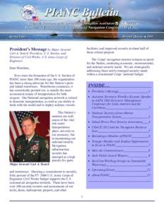 PIANC Bulletin Quarterly Newsletter of the International Navigation Association à à U.S. Section Permanent International Association of Navigation Congresses (PIANC) Second Quarter •• 2004