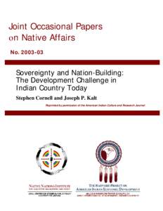 Aboriginal title in the United States / Poverty in the United States / Reservation poverty / Harvard Project on American Indian Economic Development / Indian reservation / Native Americans in the United States / Tribal colleges and universities / Tribal sovereignty in the United States / Mississippi Band of Choctaw Indians / United States / History of North America / Americas