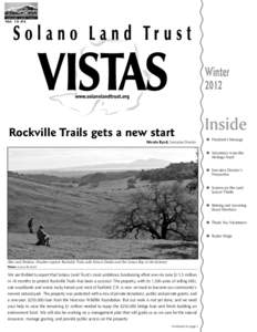 Vol. 19 #2  Winter 2012 Rockville Trails gets a new start