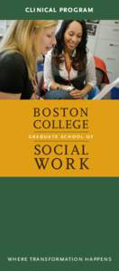 Boston College Graduate School of Social Work - Clinical Program Brochure
