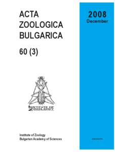 [removed]December[removed]Acta zoologica bulgarica