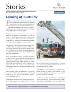 Stories  Originally published in the Norwich Reminder News, May 4th, 2007 Story and Photos by Karissa Campbell  Learning at ‘Truck Day’