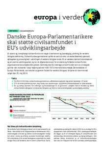 europa i verden UDVIKLINGS-NGO’ERNES EUROPA-PARLAMENTSVALG 2014 INFOARK