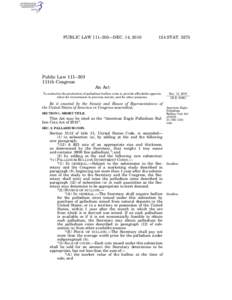 PUBLIC LAW 111–303—DEC. 14, [removed]STAT[removed]Public Law 111–303 111th Congress