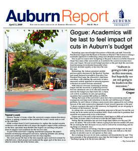 AuburnReport April 3, 2009 For  t h e f a c u l t y a n d s t a ff o f