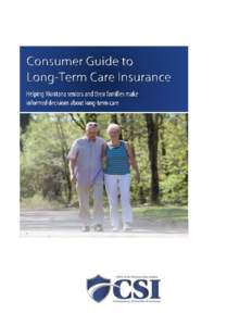 Consumer Guide to Long-Term Care Insurance