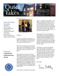 Quick Takes Volume 12, SepWidener University