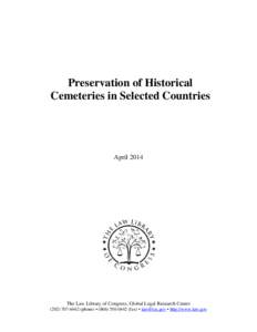 Preservation of Historical Cemeteries