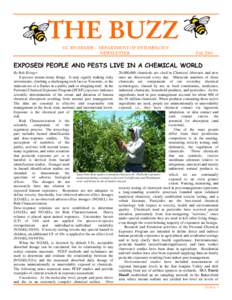 THE BUZZ UC RIVERSIDE – DEPARTMENT OF ENTOMOLOGY NEWSLETTER Fall 2001