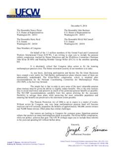 Microsoft Word - Joe Hansen Letter Pension Reform Omnibus