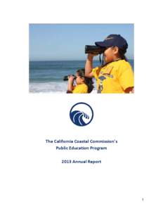The California Coastal Commission’s Public Education Program 2013 Annual Report 1