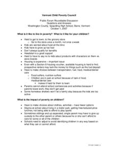 Development / Socioeconomics / Poverty / Housing / Sociology / WIC / Affordable housing / Supplemental Nutrition Assistance Program / Cycle of poverty / Federal assistance in the United States / United States Department of Agriculture / Economics