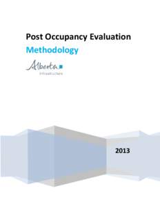 Post Occupancy Evaluation