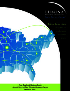 ¤  New Agenda Series™ Critical Connections: Linking states’ unit