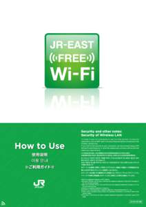 JR EAST FREE Wi-Fi How to Use