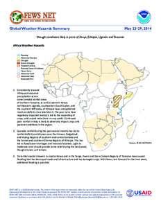 FEWS NET  FAMINE EARLY WARNING SYSTEMS NETWORK Global Weather Hazards Summary