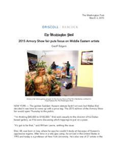 The Washington Post March 3, Armory Show fair puts focus on Middle Eastern artists Geoff Edgers