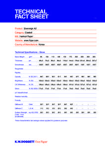 Technical Data - Sovereign 1211