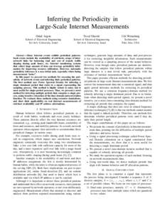 Inferring the Periodicity in Large-Scale Internet Measurements Oded Argon Yuval Shavitt