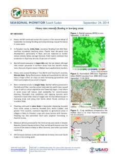 Geography of Africa / Normalized Difference Vegetation Index / Rain / Jonglei / Nile / Famine / Water / Development / Famine Early Warning Systems Network / Famines