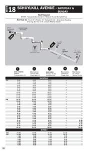 ROUTE  18 SCHUYLKILL AVENUE Northbound