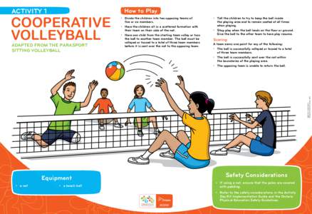 ACTIVITY 1  How to Play COOPERATIVE VOLLEYBALL