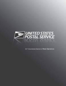 2007 Comprehensive Statement on Postal Operations  TRADEMARKS YEAR REFERENCES