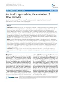 Ficetola et al. BMC Genomics 2010, 11:434 http://www.biomedcentral.com METHODOLOGY ARTICLE  Open Access