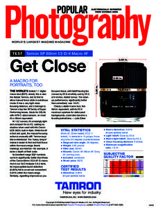 ELECTRONICALLY REPRINTED FROM october 2009 WORLD’S LARGEST IMAGING MAGAZINE  test