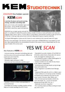 GmbH  STUDIOTECHNIK DISCOVER the hidden secret:  KEMSCAN