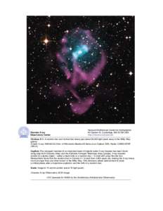 Chandra :: Photo Album :: Circinus X-1 :: Circinus X-1 Handout