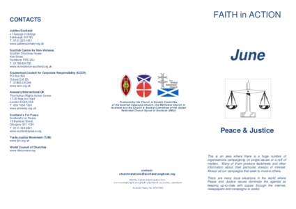 FAITH in ACTION  CONTACTS Jubilee Scotland 41 George IV Bridge Edinburgh EHI IEL