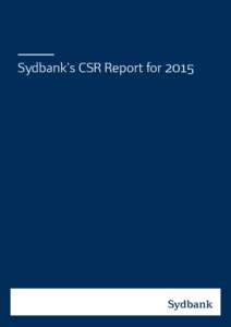 Sydbank’s CSR Report forSYDBANK / CSR Report for