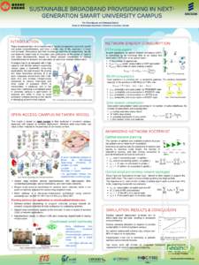 Sustainable Broadband Provisioning in NextGeneration Smart University Campus Kim Khoa Nguyen and Mohamed Cheriet Ecole de Technologie Superieure, University of Quebec, Canada Introduction Today, broadband Internet is ins