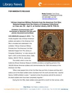 Los Angeles Public Library / American Civil War / American art / African American art / California African American Museum / California