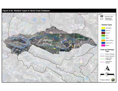 Figure 5-6a Wetland Types in Sand Creek Subbasin  Oakley Sub Basin Legend