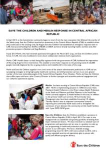 Africa / Medical Emergency Relief International / Kaga-Bandoro / Bangui / Sibut / Department for International Development / Merlin / Central African Republic / Roman Catholic Diocese of Kaga–Bandoro / Sub-prefectures of the Central African Republic / Geography of Africa / Geography of the Central African Republic