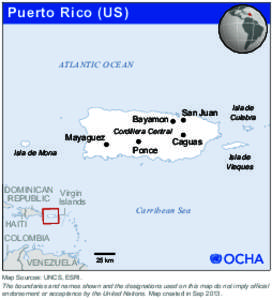 Puerto Rico (US)  ATLANTIC OCEAN Bayamon