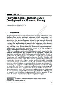 CHAPTER 1  Pharmacometrics: Impacting Drug Development and Pharmacotherapy  INTRODUCTION