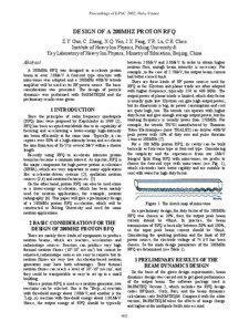 Design of a 200MHz Proton RFQ